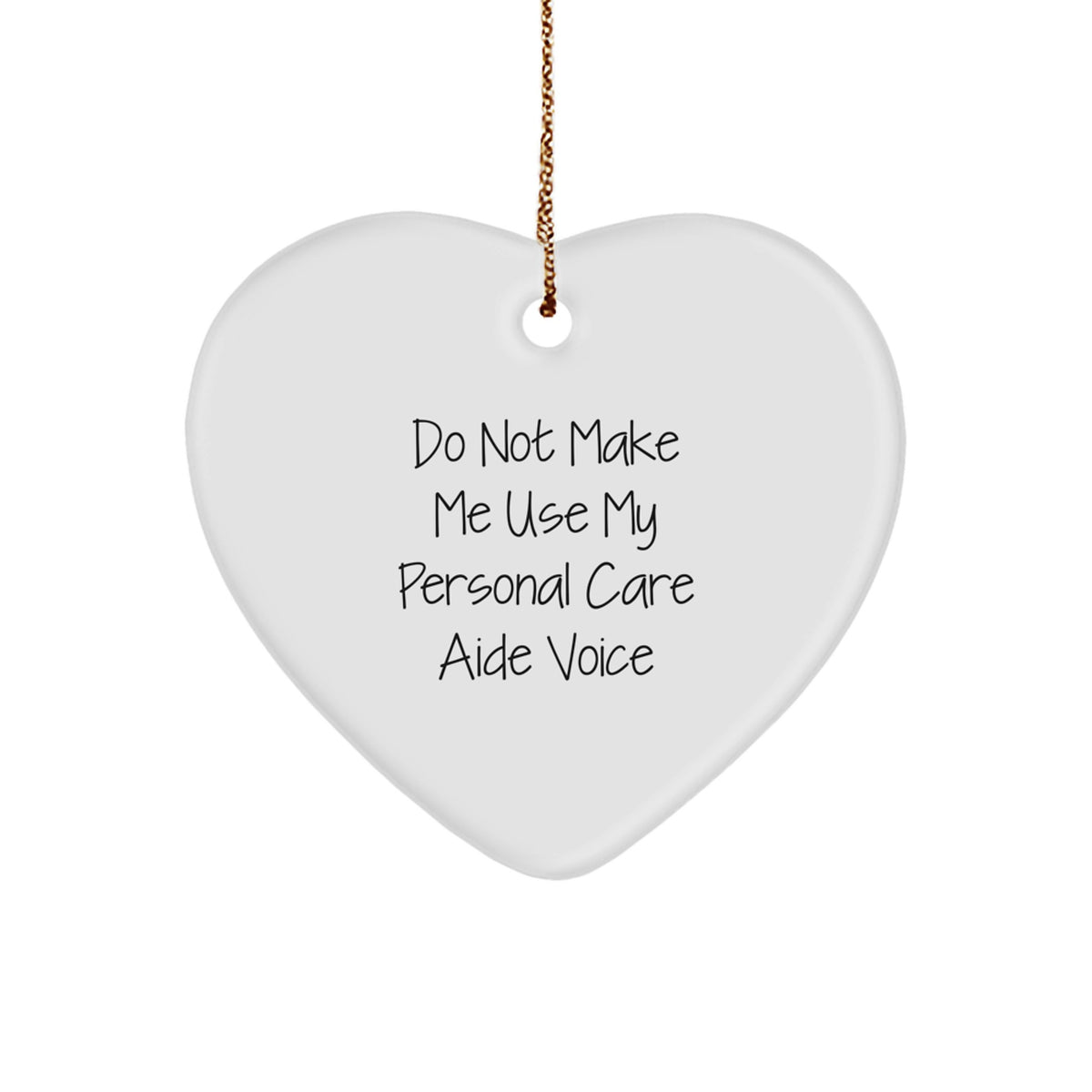 Personal Care Aide Christmas Gift Surprise Heart Ornament for Teens - Image 1