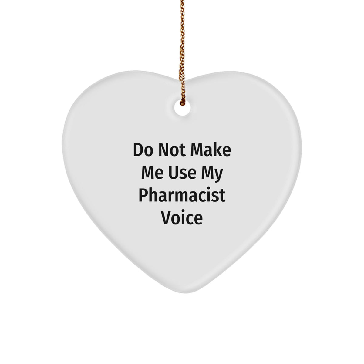 Christmas Ornament Gift for Teens - Pharmacist Voice Memento - Image 1