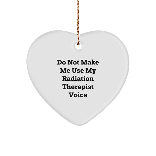 Radiation Therapist Heart Ornament for Coworkers Idea Christmas Gift - Image 1