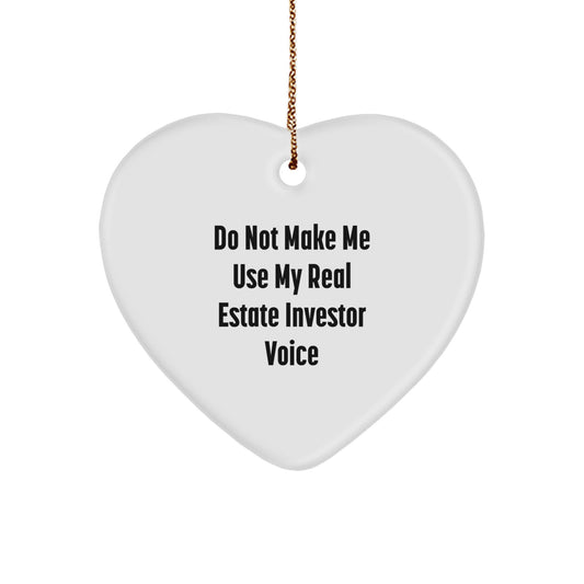 Real Estate Investor Keepsake Holiday Christmas Ornament for Him Gift - Image 1