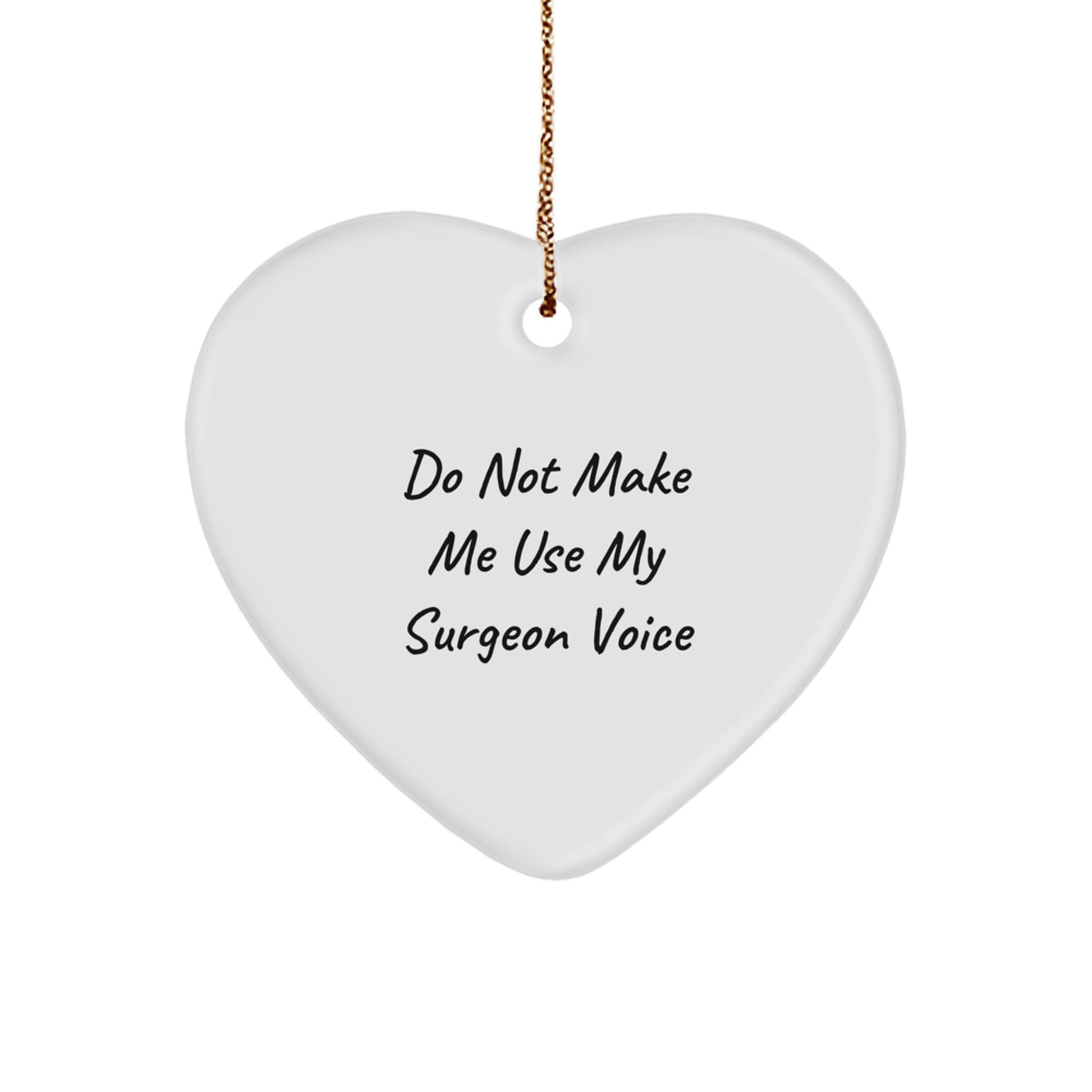 Funny Surgeon Gifts from Friends or Family for a Surgeon Heart Ornament Christmas Unique Decoration - Image 1