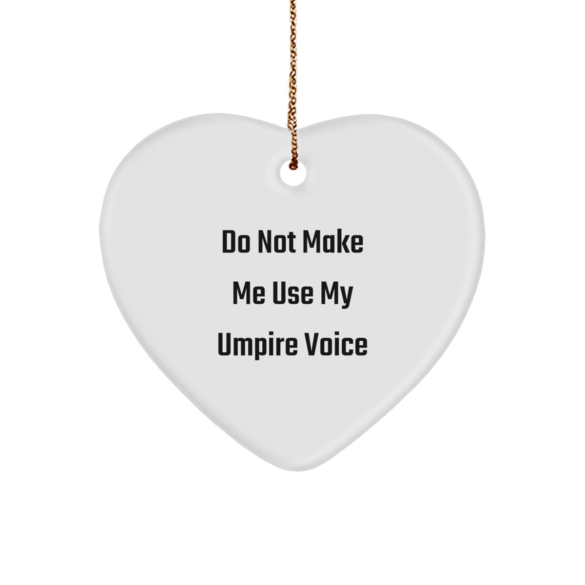 Christmas Gift Surprise Umpire Heart Ornament Holiday for Teens - Image 1