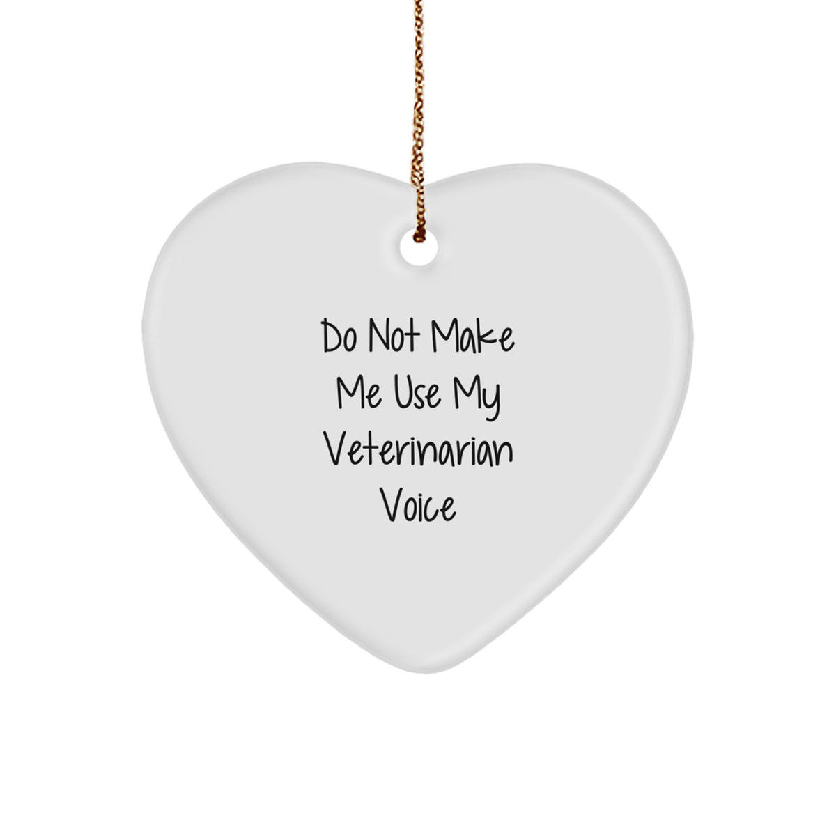 Christmas Gift Veterinarian Heart Ornament - A Lighthearted Present - Image 1