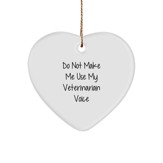 Christmas Gift Veterinarian Heart Ornament - A Lighthearted Present - Image 1