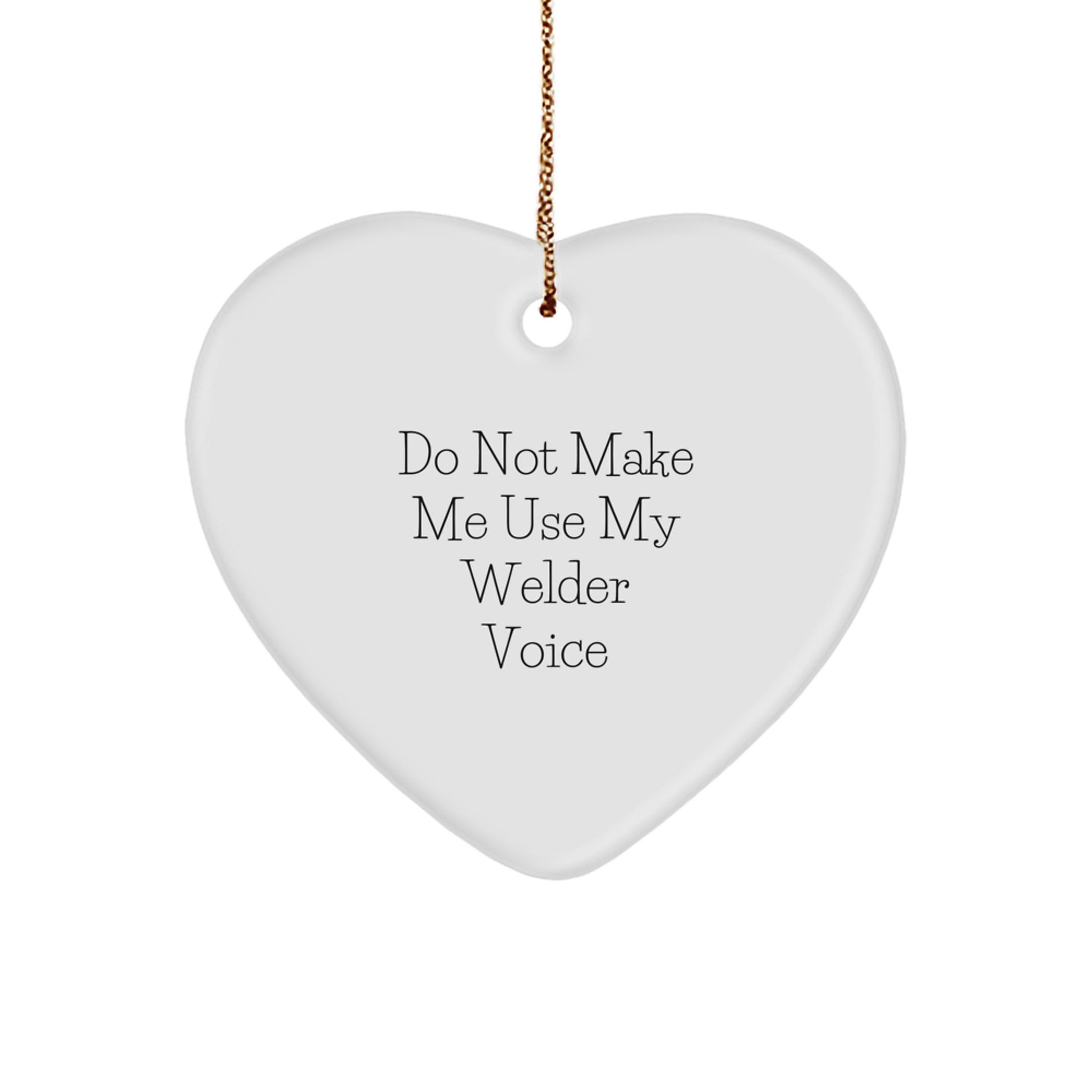 Welder Heart Ornament Gifts from Friends for Welder Men Christmas Unique - Image 1