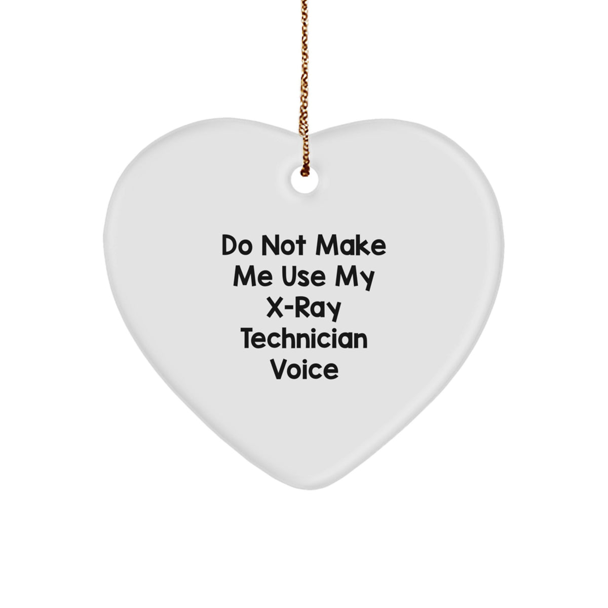 X-Ray Technician Heart Ornament Christmas Gift for Coworkers Idea - Image 1