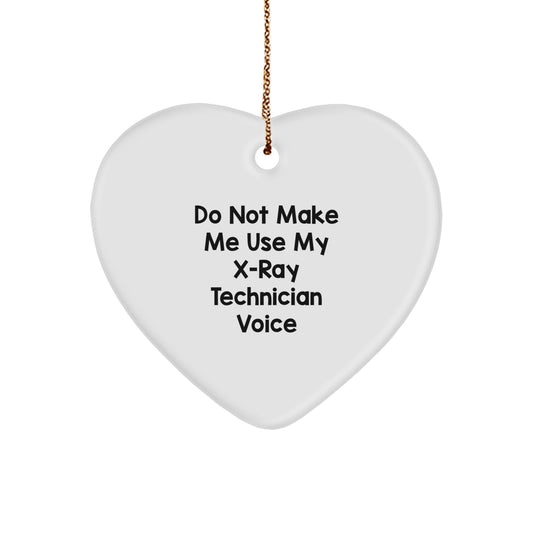 X-Ray Technician Heart Ornament Christmas Gift for Coworkers Idea - Image 1