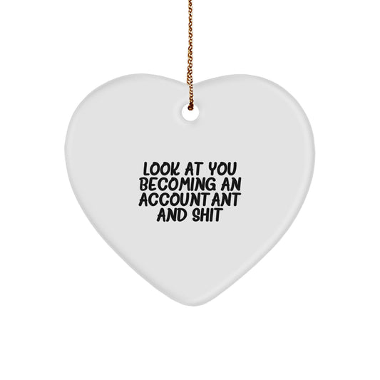 Accountant Keepsake Christmas Ornament for Him Gift - Image 1