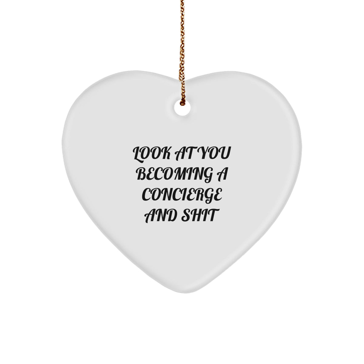 Concierge Heart Ornament Idea Christmas Gift for Coworkers - Image 1