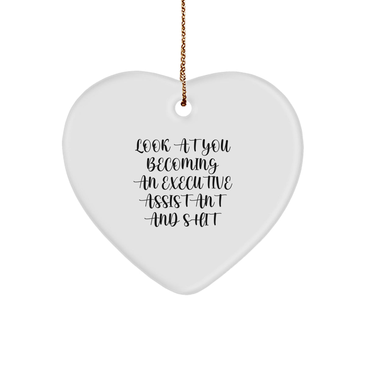 Executive Assistant Favorite Heart Ornament for Kids Christmas Gift - Image 1