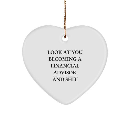 Financial Advisor Christmas Ornament Gift for Family, Treasure – Funny - Image 1