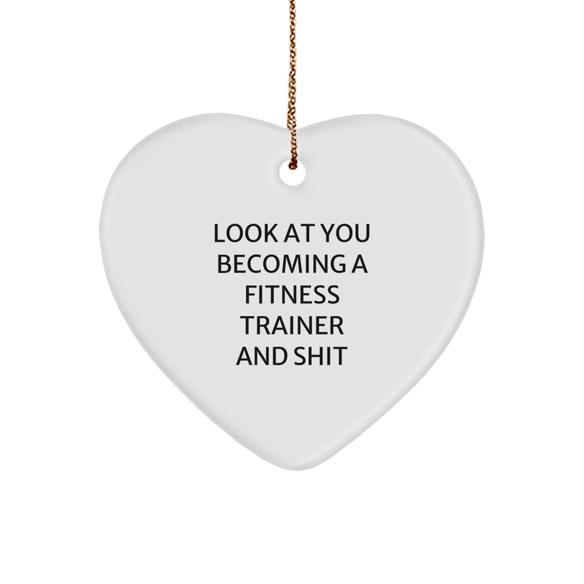 Sassy Fitness Trainer Christmas Ornament Novelty for Friends Gift - Image 1