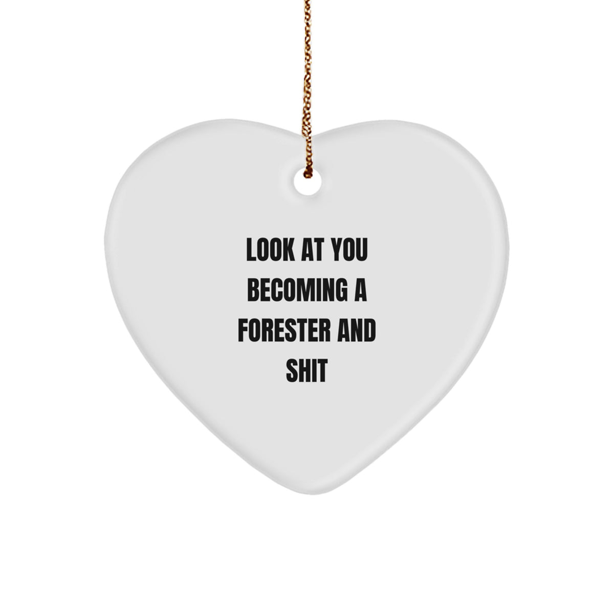 Forester Heart Ornament Christmas Gift for Coworkers Idea - Image 1