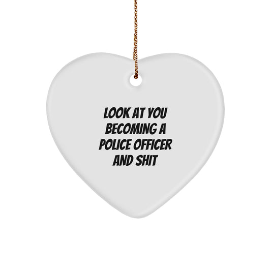 Police Officer Christmas Ornament Gift A Treasure For Family - Look At - Image 1