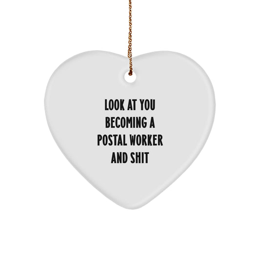 Sassy Postal Worker Novelty Christmas Ornament Gift for Friends Holiday - Image 1