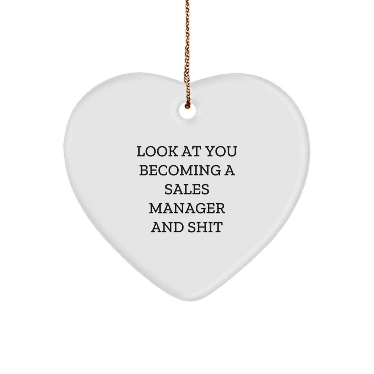 Favorite Christmas Ornament, Sales Manager Gift Look At You Becoming A - Image 1