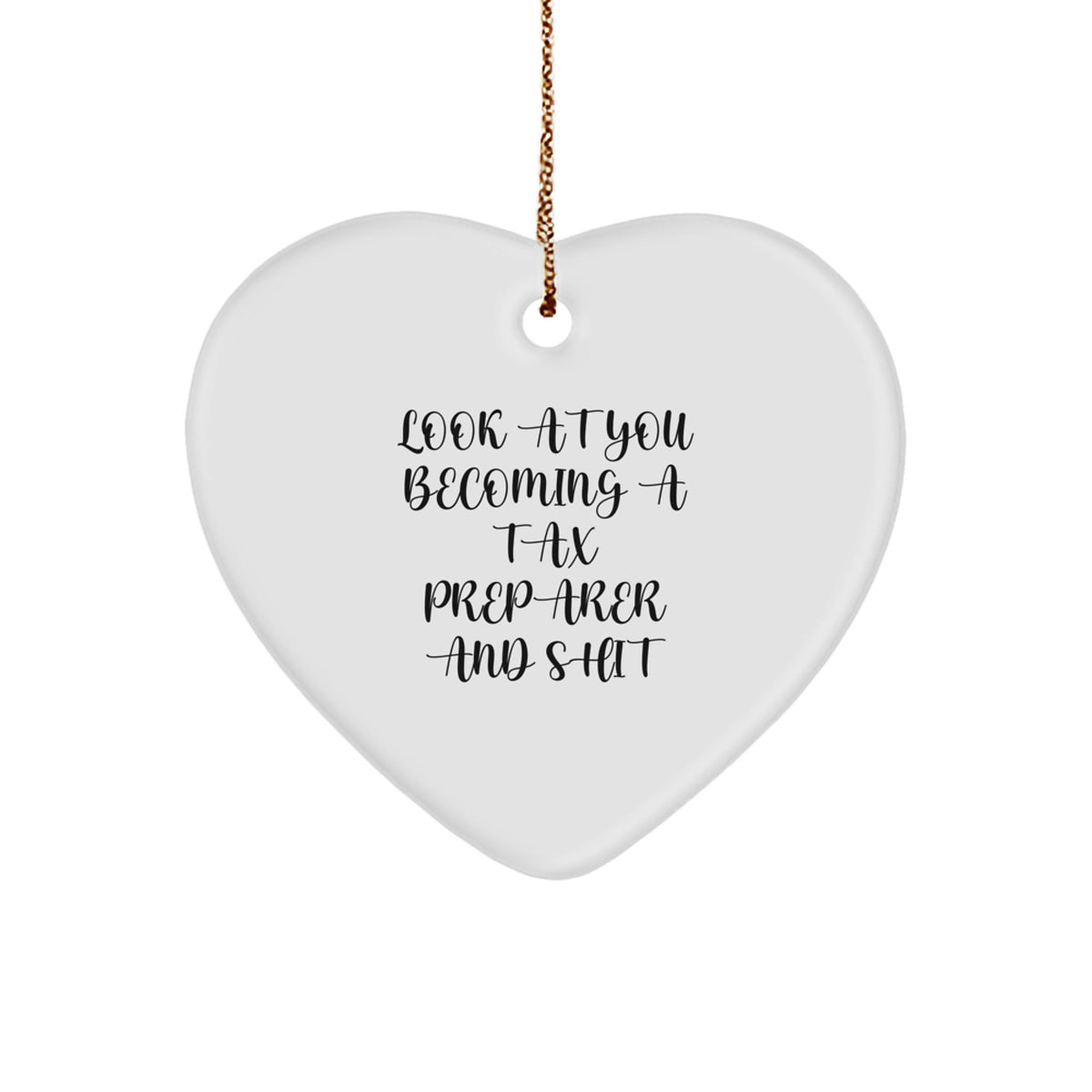 Tax Preparer Christmas Ornament Gift A Treasure For Family - Look At You - Image 1