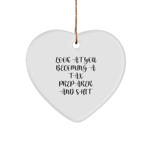 Tax Preparer Christmas Ornament Gift A Treasure For Family - Look At You - Image 1
