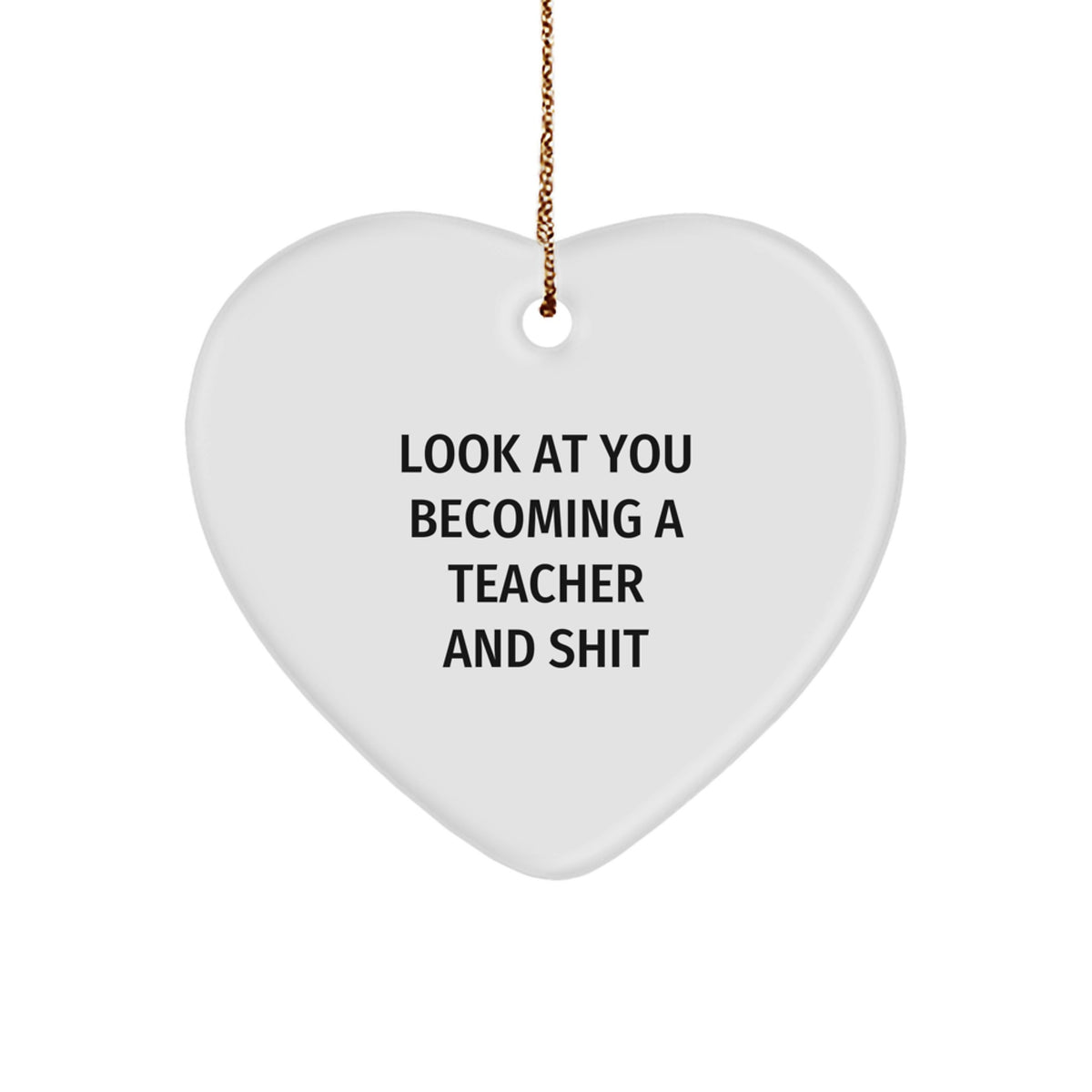 Funny Teacher Christmas Ornament Gift for Friends - Image 1