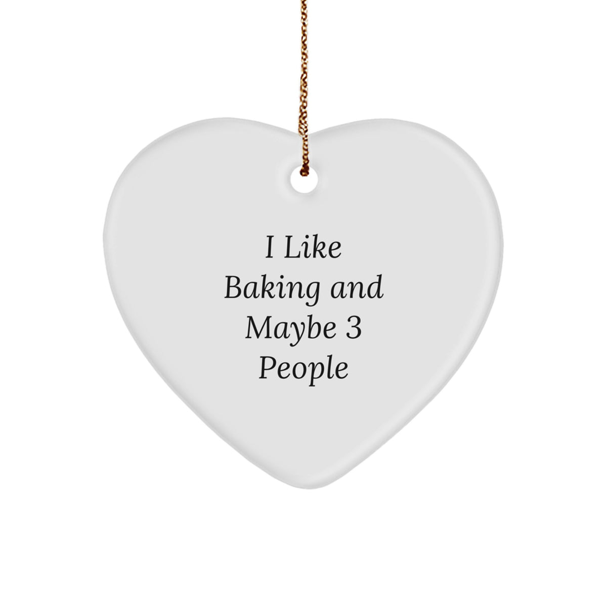 Christmas Ornament Baking Lover Gift for a Colleague - Companion, I Like - Image 1