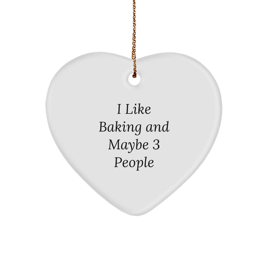 Christmas Ornament Baking Lover Gift for a Colleague - Companion, I Like - Image 1