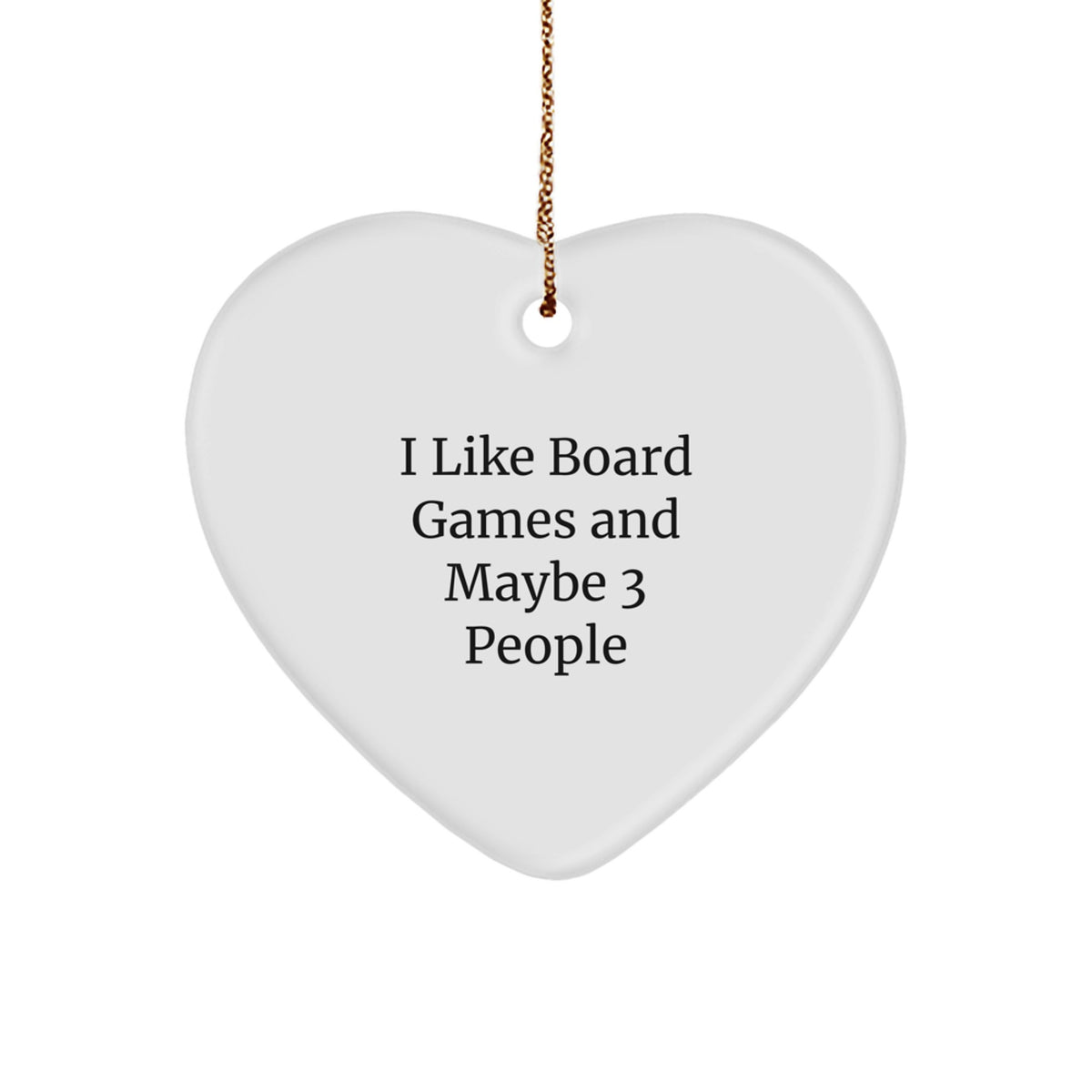 Funny Heart Ornament for Board Games Enthusiasts, Gifts from Family for Christmas Unique Gifts for Board Games Players - Image 1