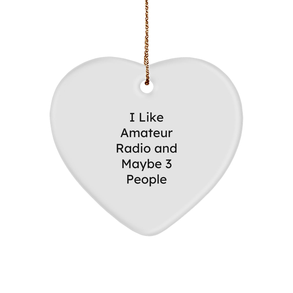 Whimsical Amateur Radio Christmas Ornament Gift for Her - I Like - Image 1
