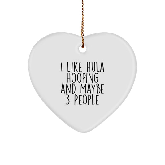 Favorite Hula Hooping Christmas Ornament Gift for Kids - I Like Hula - Image 1