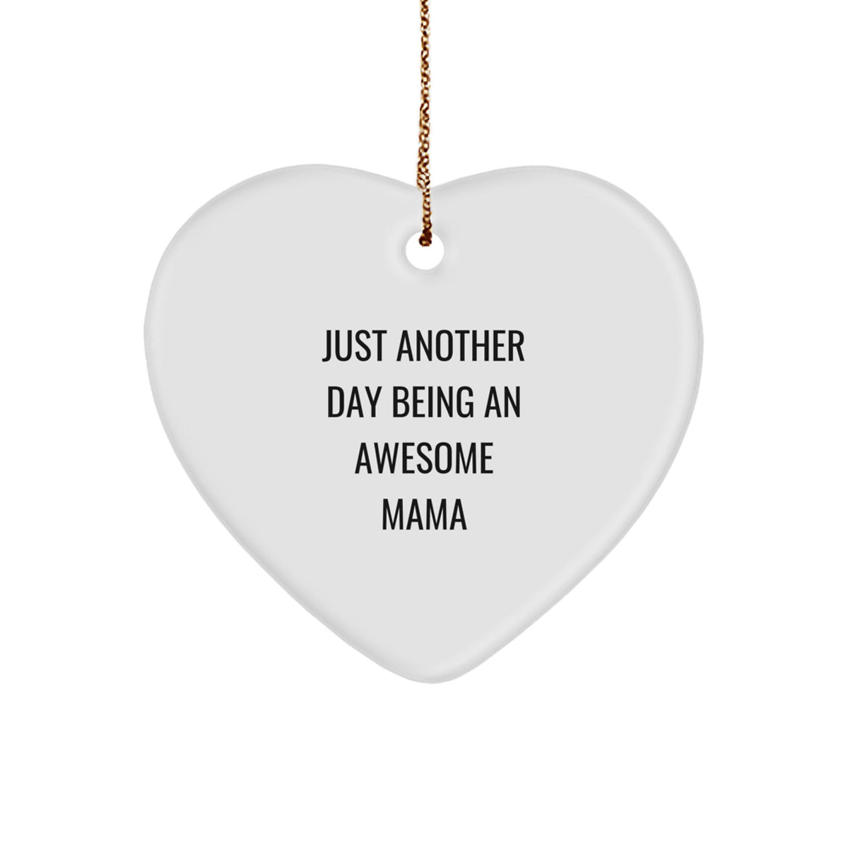 Mama Heart Ornament Keepsake for Her Bright Holiday Christmas Gift - Image 1