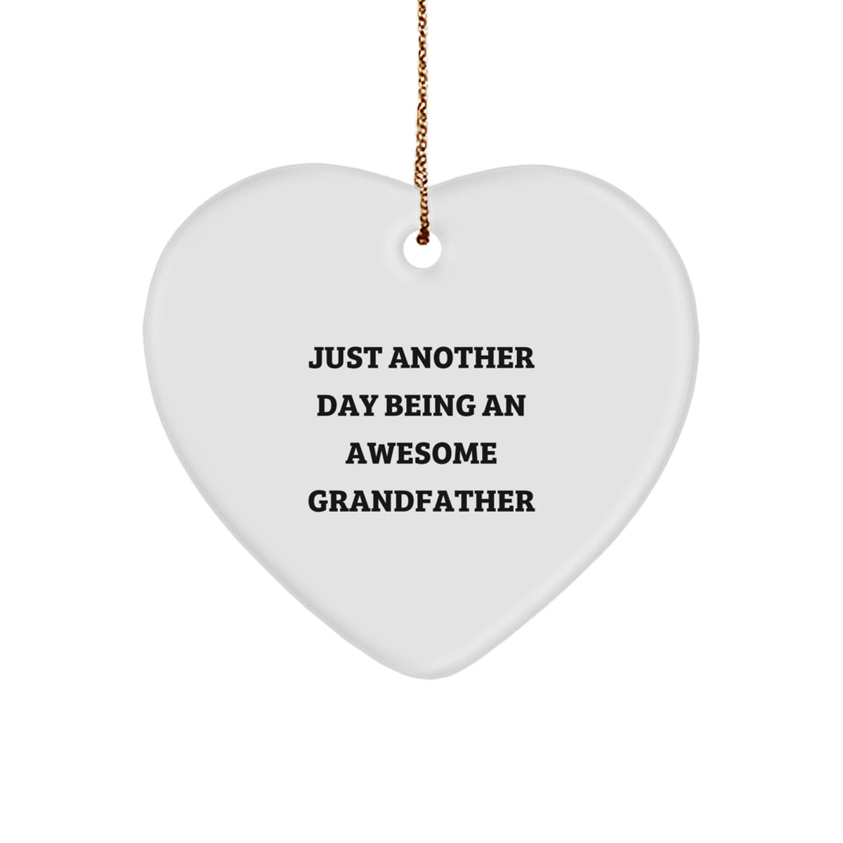 Grandfather Christmas Ornament Gift for a Loved One, Heartfelt Quote - Image 1