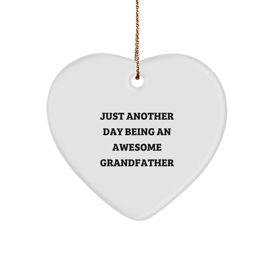 Grandfather Christmas Ornament Gift for a Loved One, Heartfelt Quote - Image 1