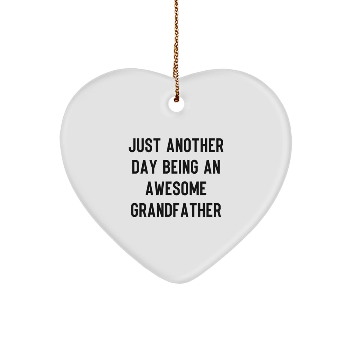Grandfather Christmas Ornament Gift for a Son, Treasure 'Awesome - Image 1