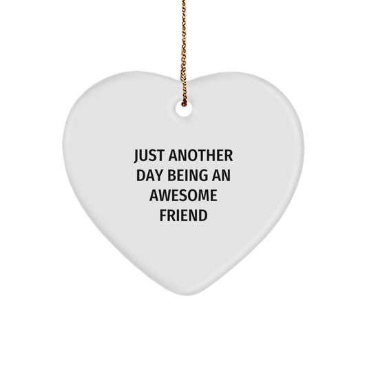 Friend Heart Ornament Collectible for Neighbors Christmas Gift - Image 1
