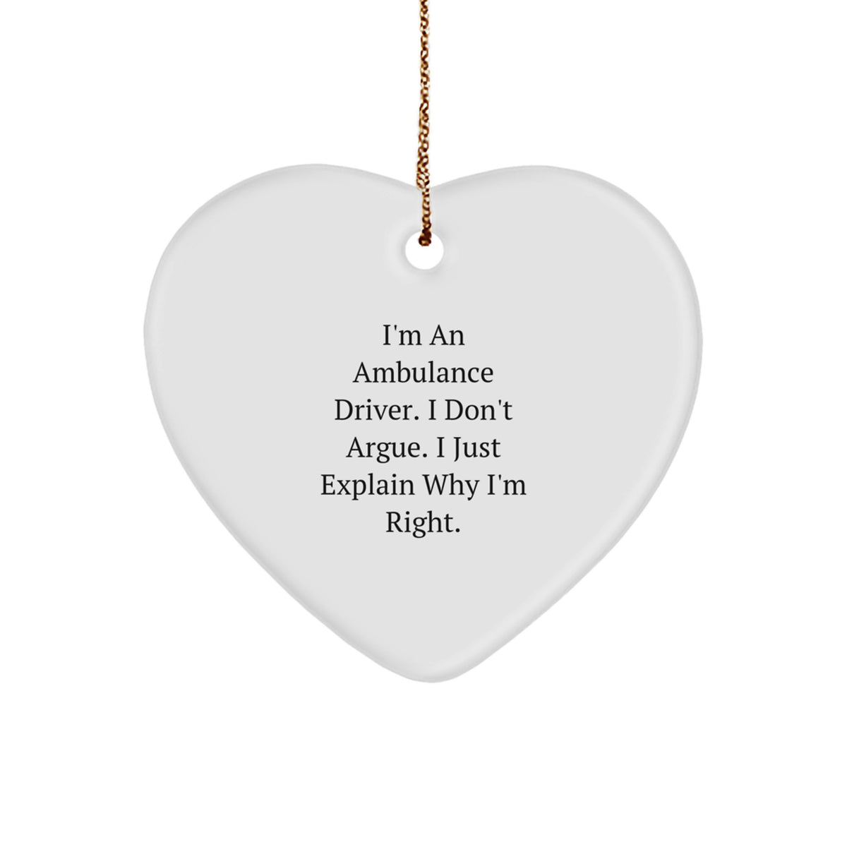 Essential Christmas Gift for a Best Friend - Funny Ambulance Driver - Image 1