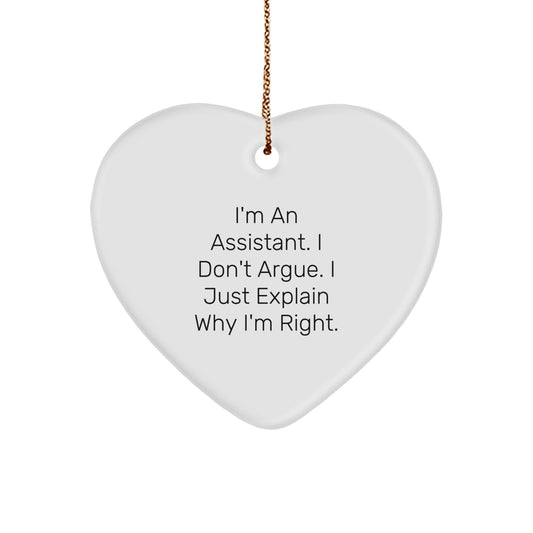 Witty Assistant Christmas Ornament for Friends Gift - Image 1
