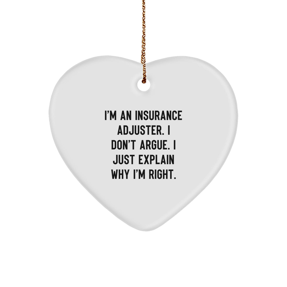 Insurance Adjuster Essential Christmas Ornament Gift for a Best Friend - Image 1