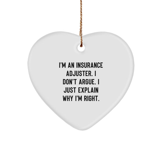 Insurance Adjuster Essential Christmas Ornament Gift for a Best Friend - Image 1
