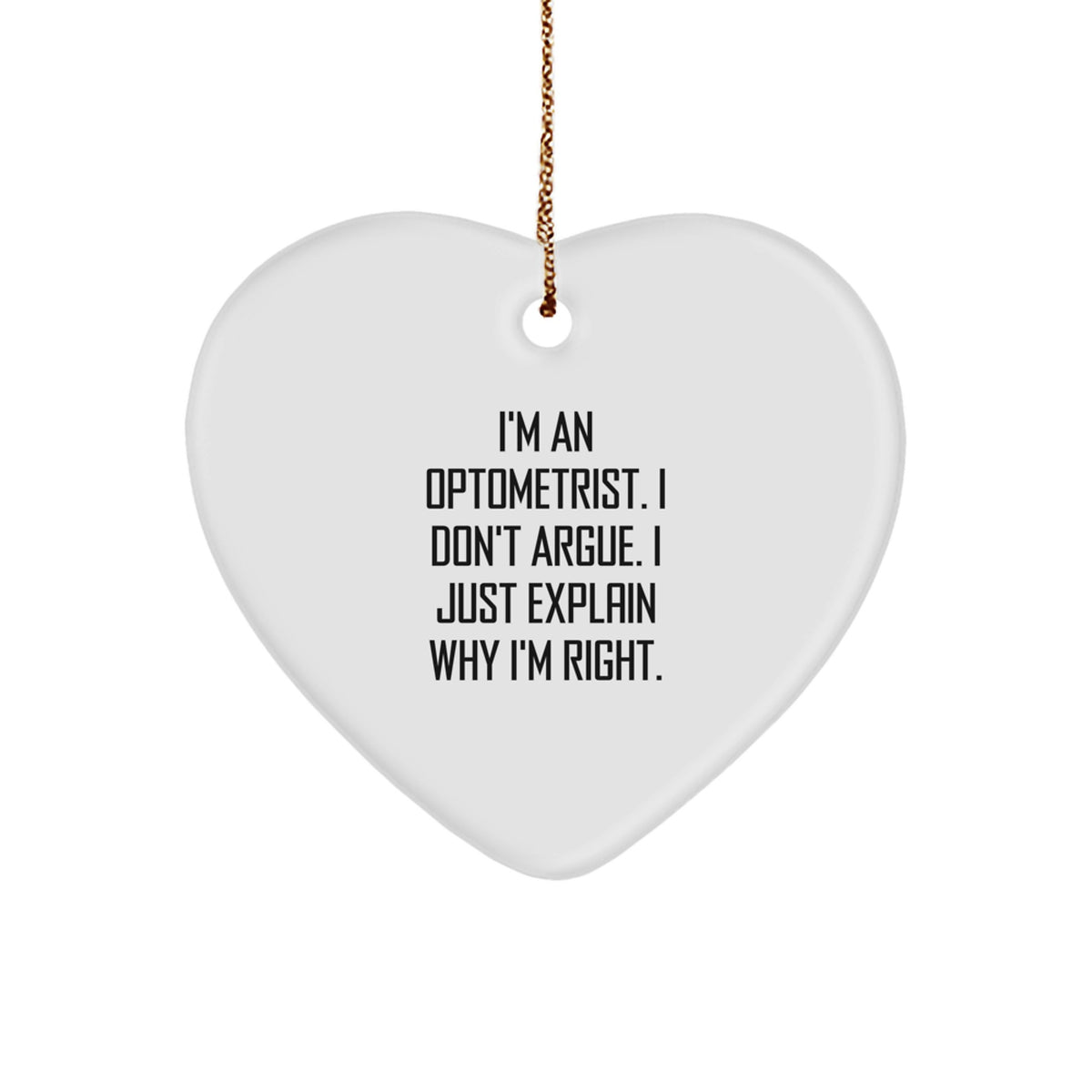 Family Treasure Optometrist Heart Ornament for Loved Ones Christmas Gift - Image 1