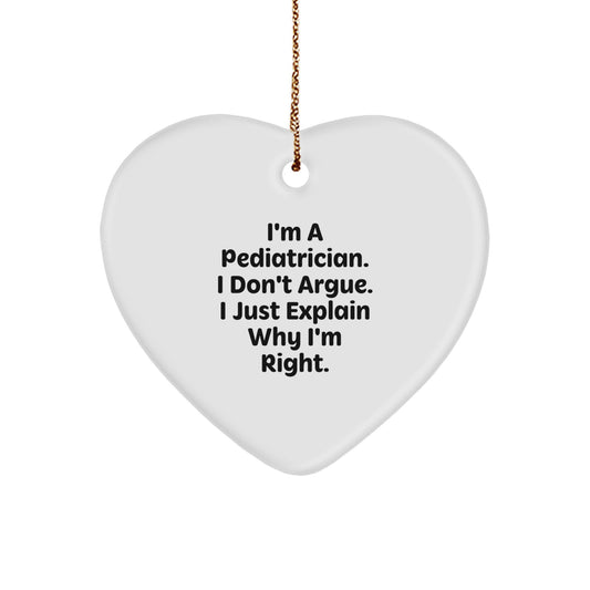 Collectible Christmas Ornament for Neighbors - Pediatrician Gift, Witty - Image 1