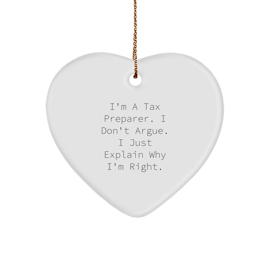 Tax Preparer Christmas Ornament Gift for Him - I'm A Tax Preparer. I - Image 1