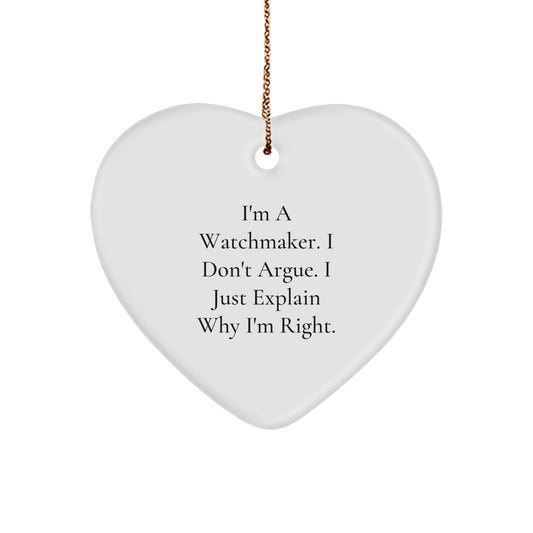 Favorite Christmas Ornament Gift for Kids - Watchmaker, A Righteous - Image 1