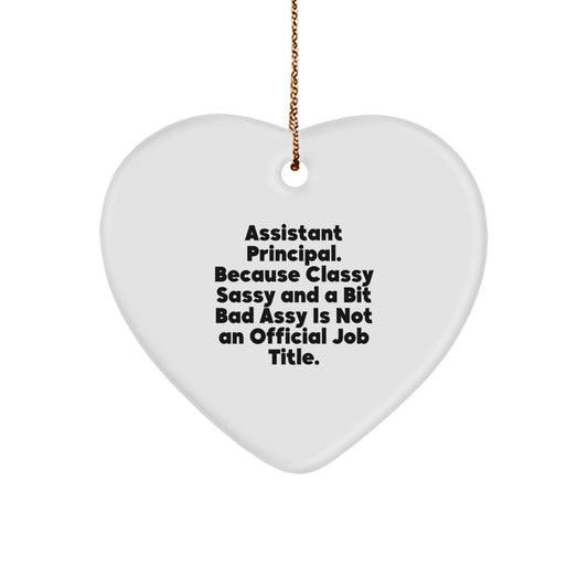 Classy Sassy Assistant Principal Christmas Ornament Gift For Roommates - Image 1