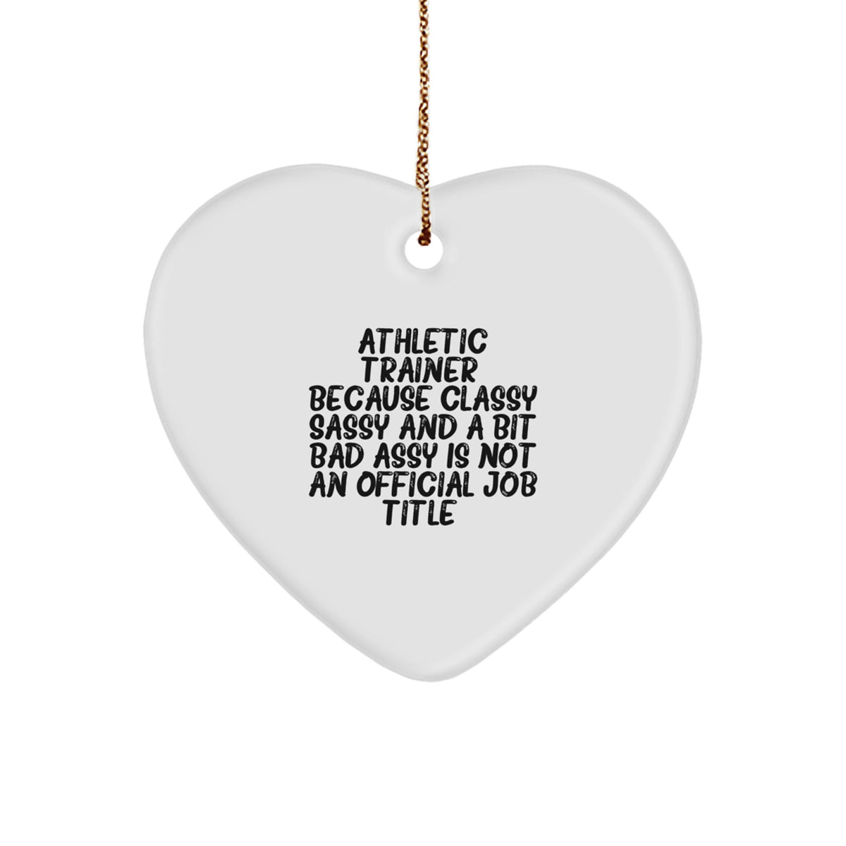 Playful Christmas Ornament Gift for Roommates - Athletic Trainer Memento - Image 1