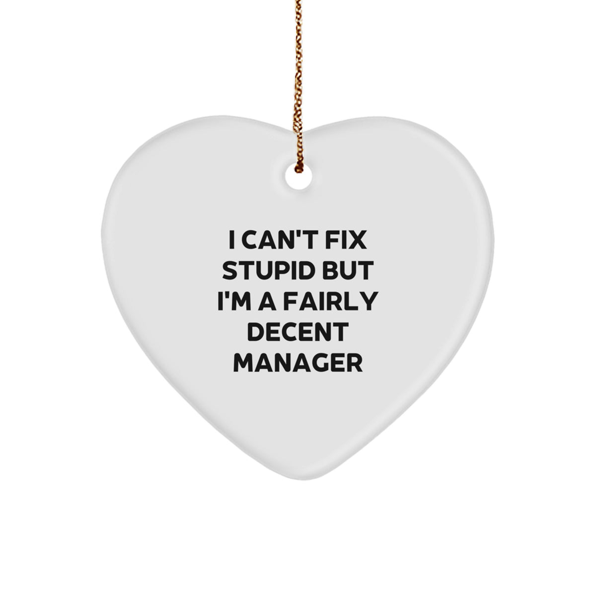 Manager Keepsake Christmas Ornament for Him Gift - Office Humor - Image 1