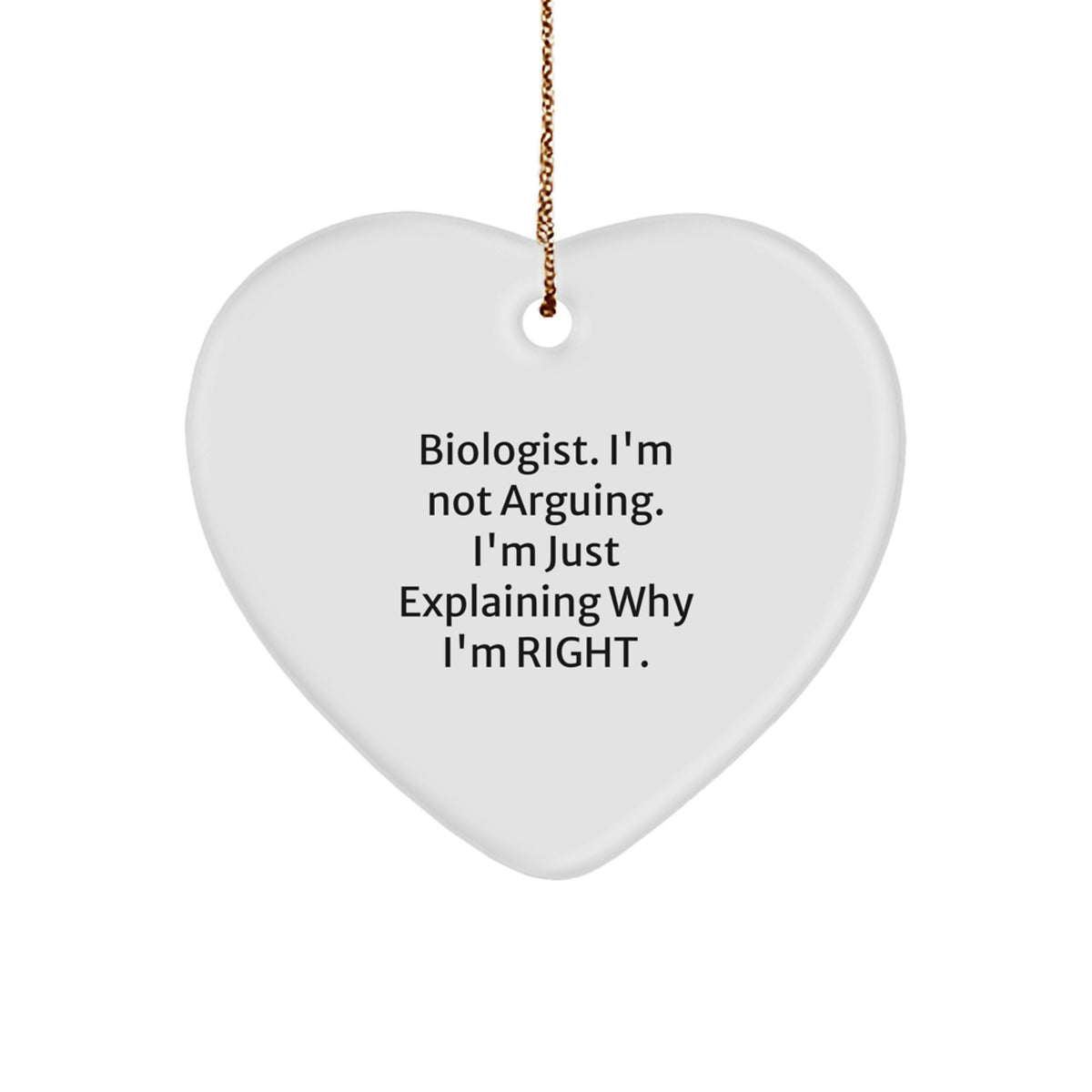 Biologist Christmas Ornament Gift for Family - Treasure Explaining Tone - Image 1