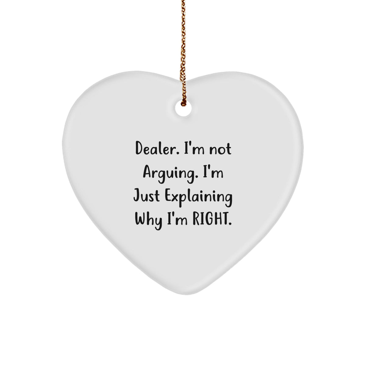 Dealer Christmas Ornament Gift for Family - Treasure Heart Keepsake - Image 1