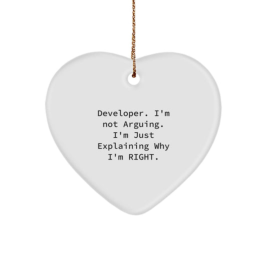 Developer Keepsake Christmas Ornament for Him Gift - Holiday Keepsake - Image 1