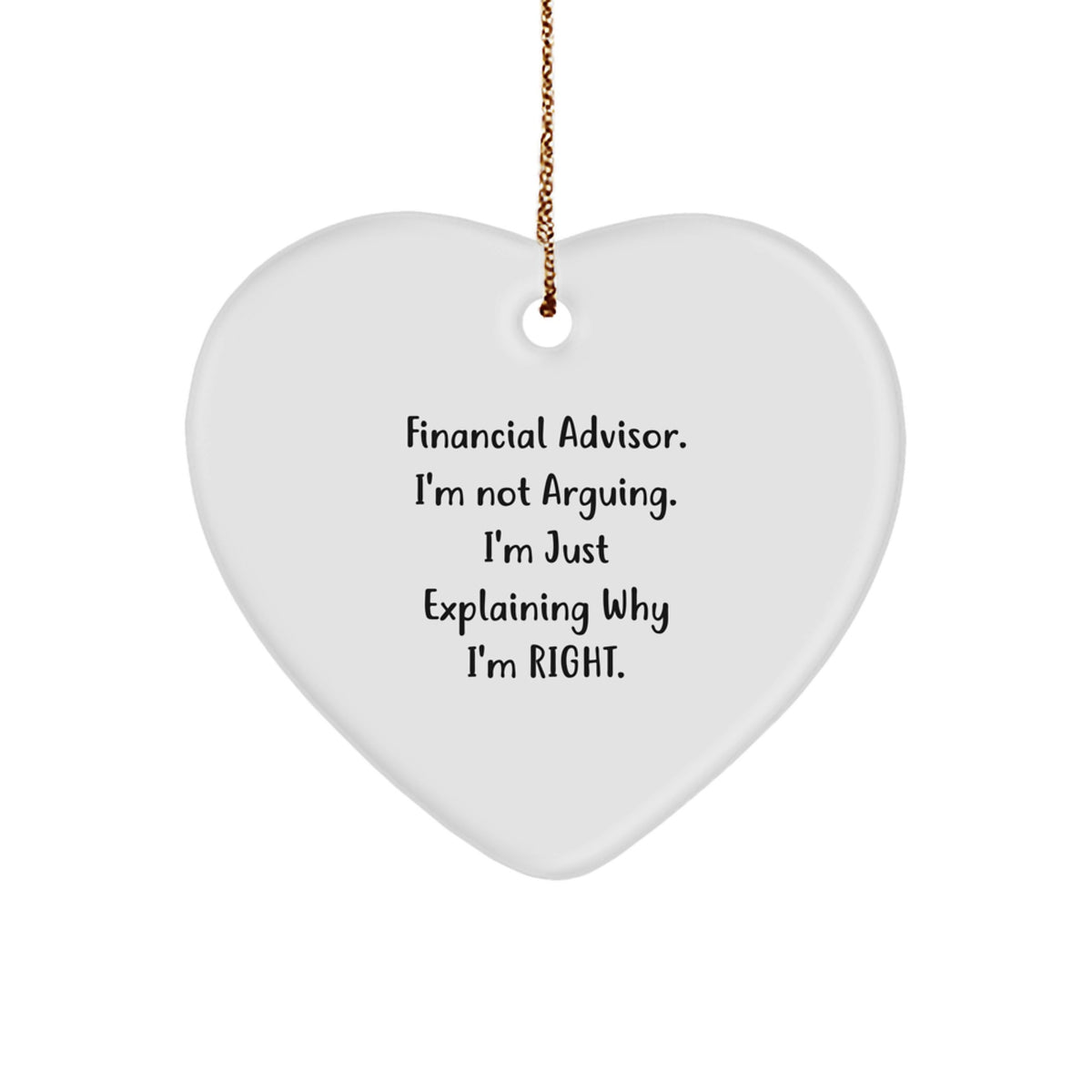 Financial Advisor Christmas Ornament Gift for Family - Treasure, I'm - Image 1