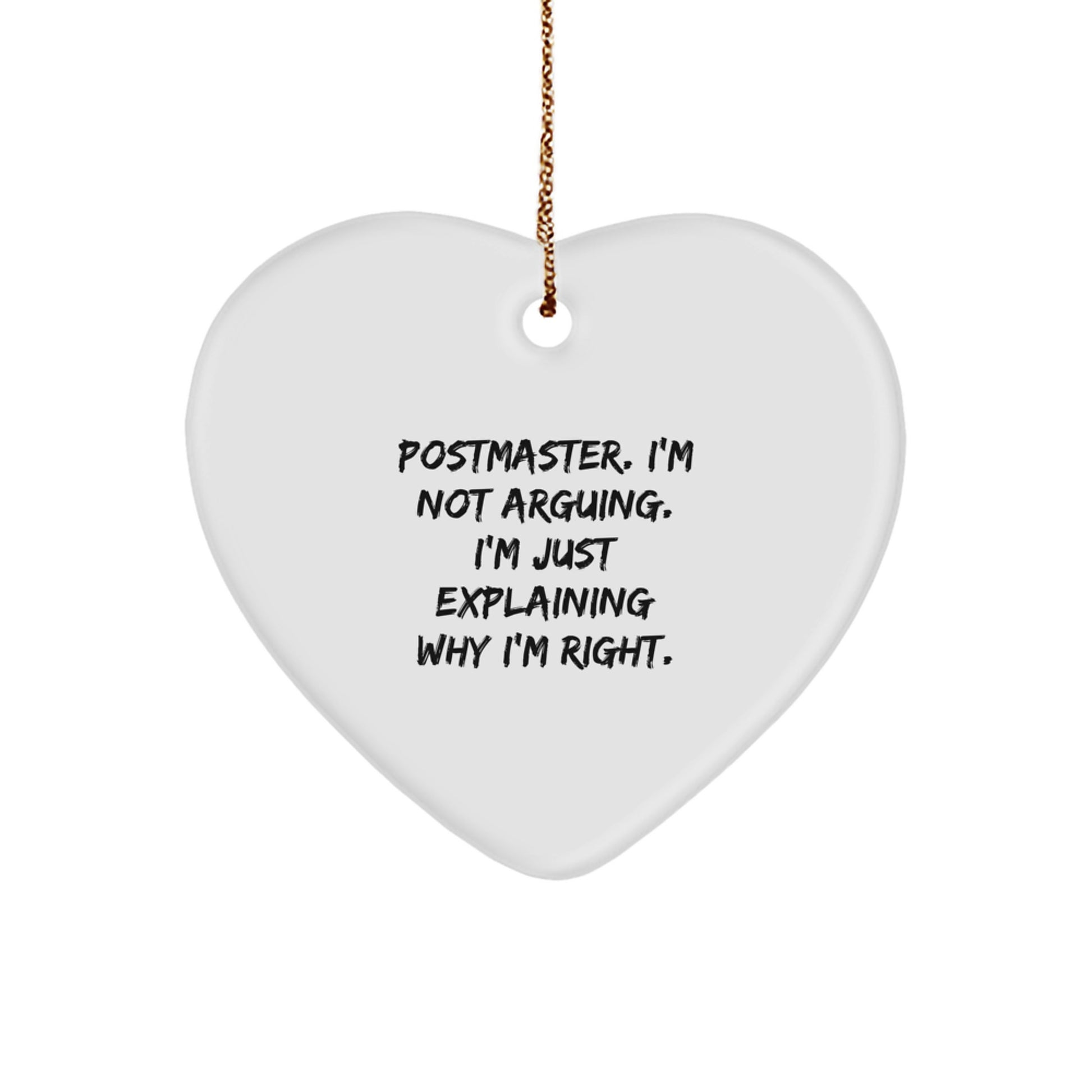Funny Postmaster Gifts from Friends and Family for Christmas Unique Holiday Ornaments - Image 1