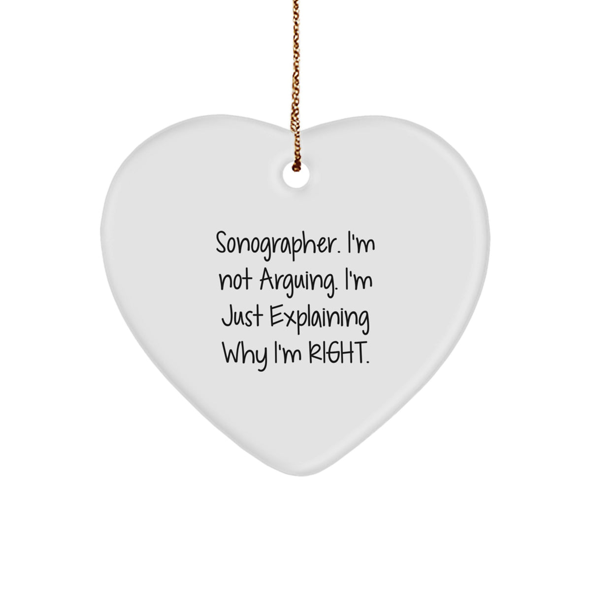 Sonographer Treasure Christmas Ornament for Family Gift - Image 1